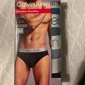 Calvin Klein Men's Black Microfiber Briefs
